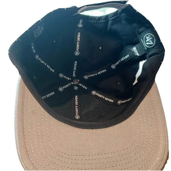 Raiders Striped Hat '47 Band Hook & Loop Hat Cap Hat - Picture 3 of 6